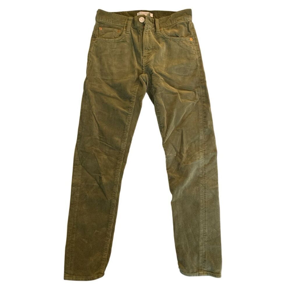 Moussy Vintage 100% cotton green corduroy pants cords women's size 24